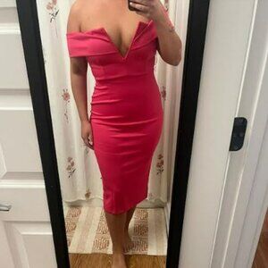 Amazon- AlvaQ- Off The Shoulder Midi Dress